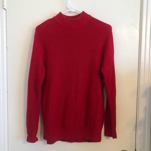 H&M Red mockneck sweater
